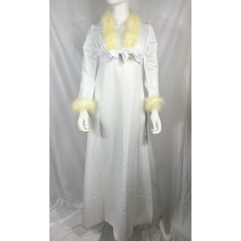 1970's White Gown w/ Crop Jacket